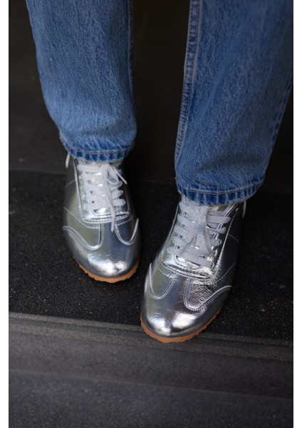 Tiago Kadın Gumus Bagcıklı Sneaker modelleri