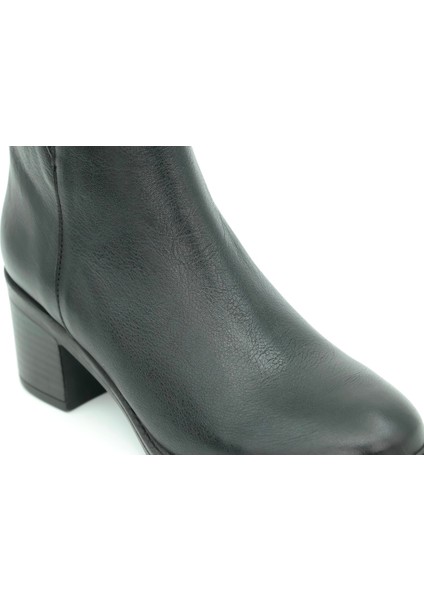 Hakiki Deri Fermuarlı Kadın Bot Kauçuk Taban - B265969 fırsatları