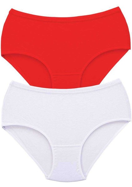 2 Adet Tutku Kadın Yüksek Bel Bato Kalın Lastik Külot S7