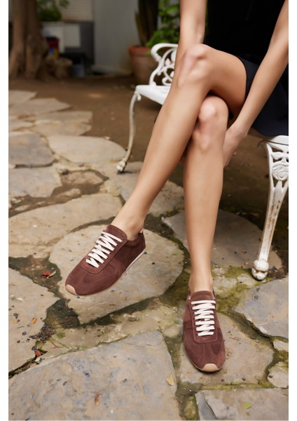 Tores Kadın Kahverengi Gercek Suet Bagcıklı Sneaker fiyatları