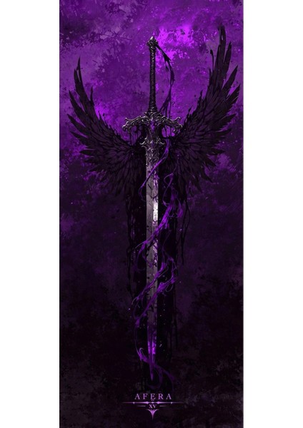 Kılıç Kapı Direk Kaplama Folyosu Baskılı Sticker Sağ-Sol 2 Adet 22*50 cm