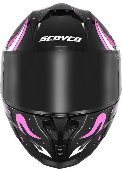 Motosiklet Double ve Güneş Vizörlü Full Face Kask Ce Motor Kaskı Skull fırsatları