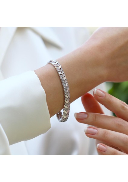 Fizyon Başak Gümüş Bileklik