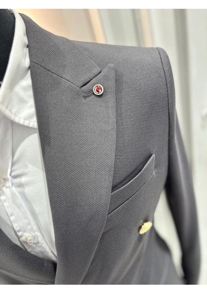 Erkek Kruvaze Slim Fit Blazer Ceket modelleri