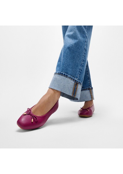 Kadın Babet HX8-288/A69/B41 Fitflop Delıcato Bow Soft Leather Ballet Flats fiyatları