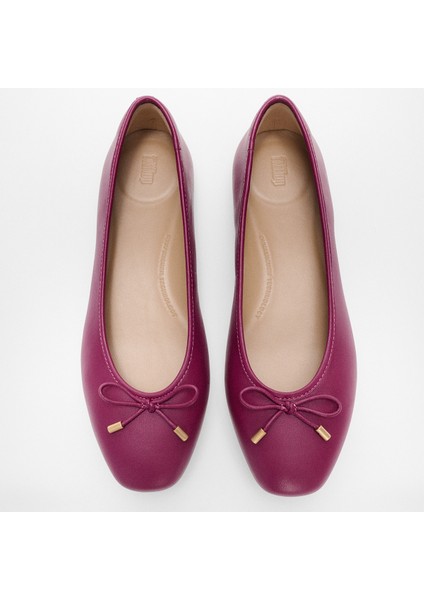 Kadın Babet HX8-288/A69/B41 Fitflop Delıcato Bow Soft Leather Ballet Flats modelleri