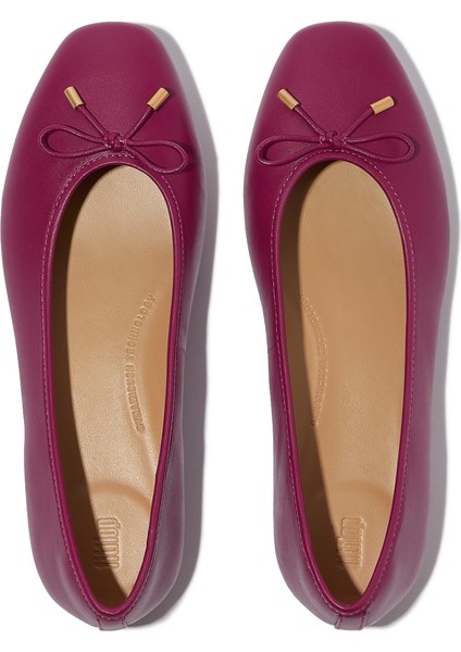 Kadın Babet HX8-288/A69/B41 Fitflop Delıcato Bow Soft Leather Ballet Flats fırsatları