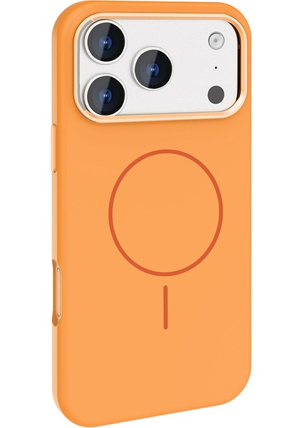 iPhone 17 Pro Max Kılıf M-Safe Şarj Özellikli Metal Kamera Çerçeveli Joec Edi Silikon Kapak - Lacive indirimleri