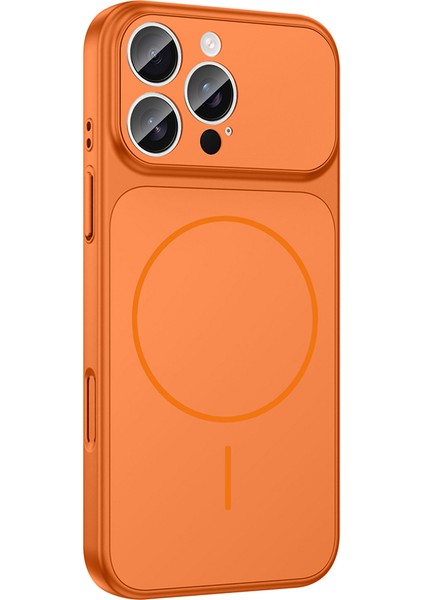 iPhone 16 Pro Kılıf Joec M-Safe Şarj Özellikli Kamera Korumalı Formen Kapak - Gold modelleri