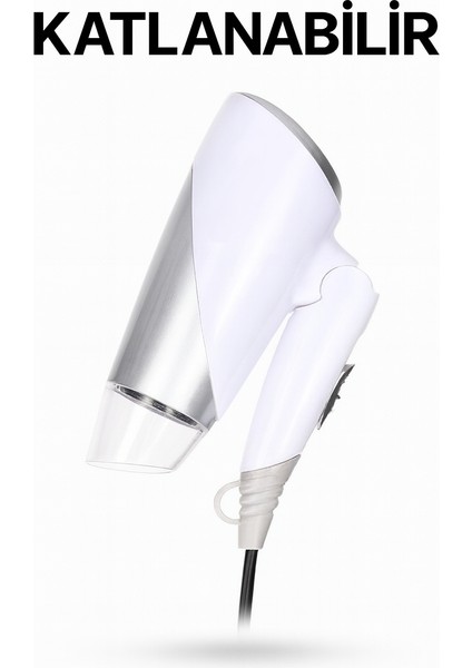 1200W Güçlü ve Katlanabilir Uzun Süre Kullanılabilir Seyahat Tipi Saç Kurutma Makinesi fırsatları