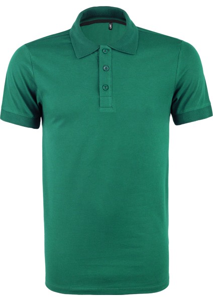 Polo Yaka Golf T-Shirtü %95 Pamuk Softtouch Tech. 3 Düğmeli Ribana Yaka