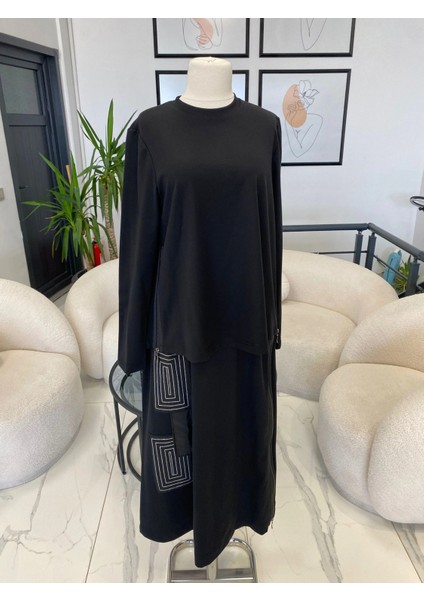 Fermuar Detaylı Etekli Takım modelleri