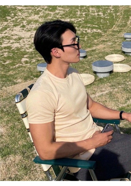 Unisex Basic Tam Kalıp Basic Günlük T-Shirt