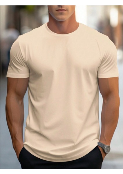 Unisex Basic Tam Kalıp Basic Günlük T-Shirt fiyatları