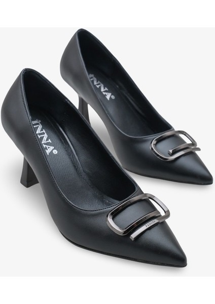 Velmira Tokalı Kalın Topuklu Klasik Ayakkabı Siyah fiyatları