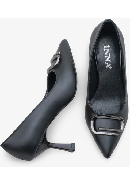Velmira Tokalı Kalın Topuklu Klasik Ayakkabı Siyah fırsatları