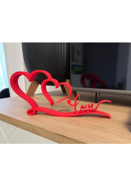 3D Baskı “love” Kalpli Dekoratif Obje – Masa Üstü Aksesuar fiyatları