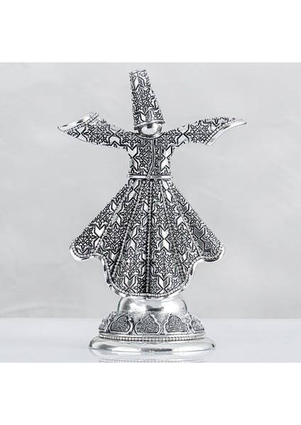 Semazen Gümüş Renk Büyük Boy Ebat 18X26 cm Kod 64