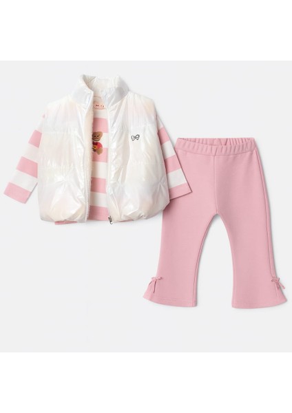 Ayıcık Detaylı Üç Ip Kız Çocuk Takım fiyatları
