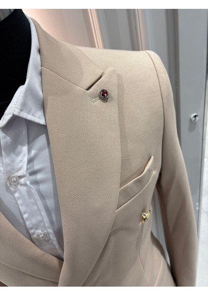 Erkek Kruvaze Slim Fit Blazer Ceket modelleri