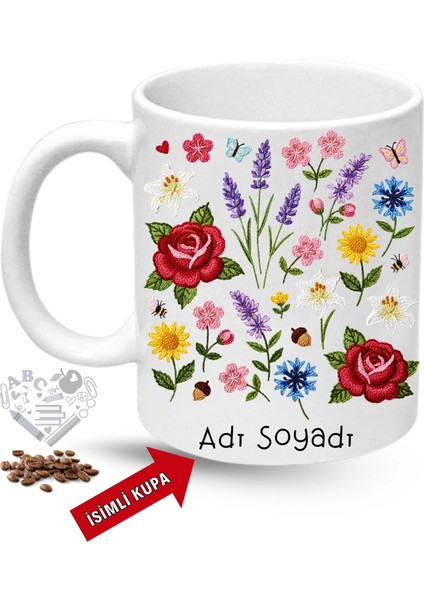 Öğretmenler Günü Hediyesi Isimli Baskılı Porselen Kupa Bardak-2 fiyatları