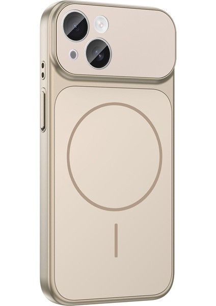 iPhone 13 Kılıf Joec M-Safe Şarj Özellikli Kamera Korumalı Formen Kapak - Gümüş fırsatları