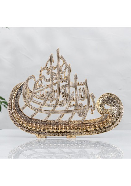 Vav Besmele Altın Renk Küçük Boy Ebat : 25 x 20 cm