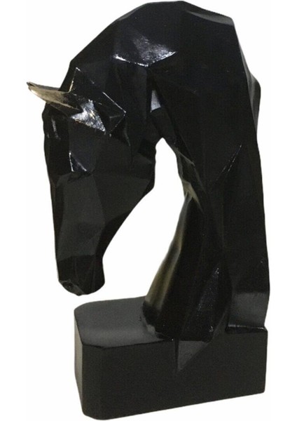 Siyah Kübik At Kitap Tutucu Ev Ofis Dekorasyon Aksesuarı Biblo