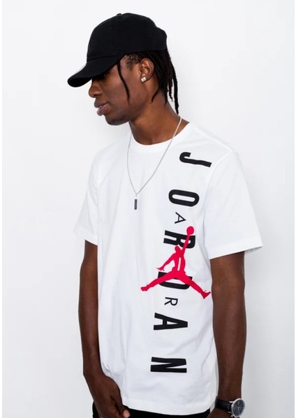 Jordan Brand Jumpman Air T-Shirt Men's White Erkek Pamuklu Tişört