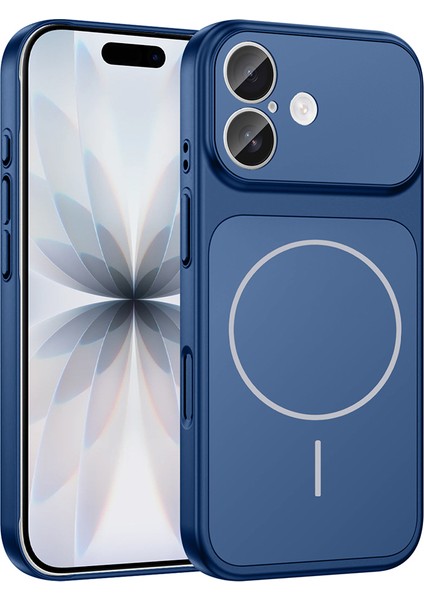 iPhone 16 Kılıf Joec M-Safe Şarj Özellikli Kamera Korumalı Formen Kapak - Gümüş fiyatları