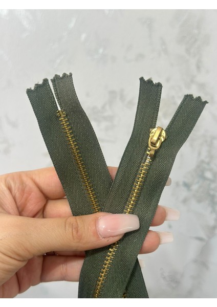 Yeşil Dişli Fermuar 52X3 cm