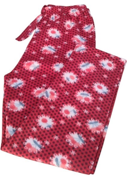 Cepsiz Kışlık Polar Kadın Pijama Altı