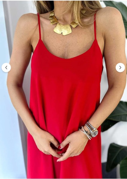 Ayarlanabilir Askılı Midi Boy Full Likralı Elbise fırsatları