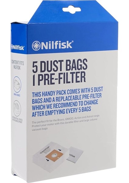 Dust Bags 4 Pcs. Süpürge Torbası ve 1ADET Filitre