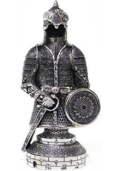 Büyük Fetih Zırh Biblo - Gümüş Rengi KOD598