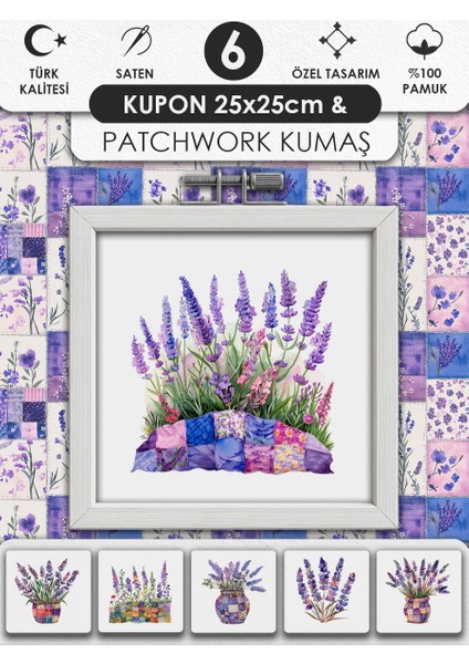 Patchwork Kumaş Seti – Dikiş ve Hobi Için %100 Pamuk Desenli Kumaş Kuponları