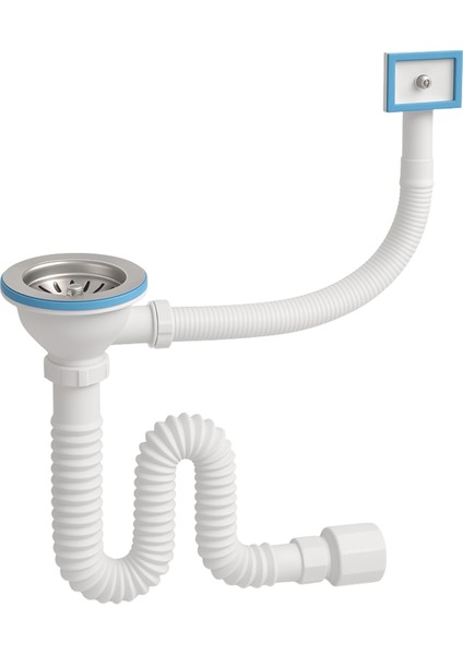 Tekli Körüklü Çöpmak Sifon 11 cm Çap Yandan Taşmalı – Dayanıklı ve Kolay Montaj