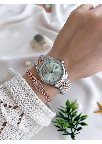 Çelik Kordonlu 3 Atm Suya Dayanıklı Kadın Kol Saati VS.BLKT.0640 fiyatları