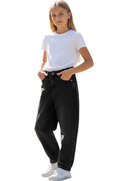 Kız Çocuk Wide Baggy Fit Geniş Paça Jean Pantolon fiyatları