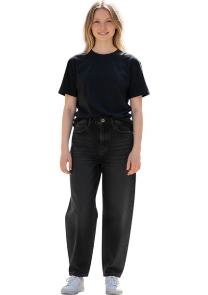 Kız Çocuk Wide Baggy Fit Geniş Paça Jean Pantolon fırsatları