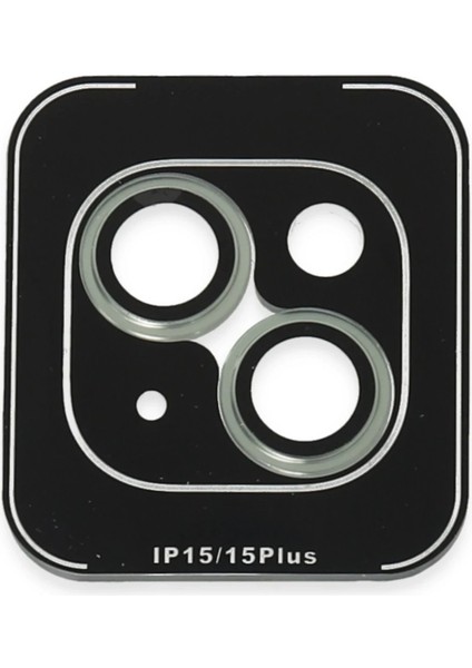 iPhone 15 Pvd Metal Kamera Lens - Açık YEŞIL-(5796) - M576R346-K96576