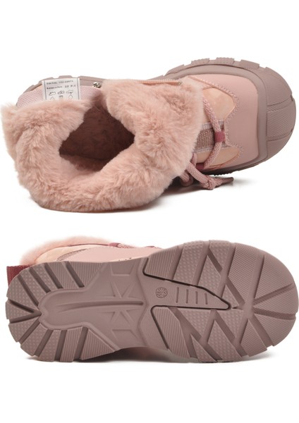 Pembe Içi Kürklü Soğuğa Dirençli Kaymaz Taban Kız Çocuk Bot 22671 F indirimleri