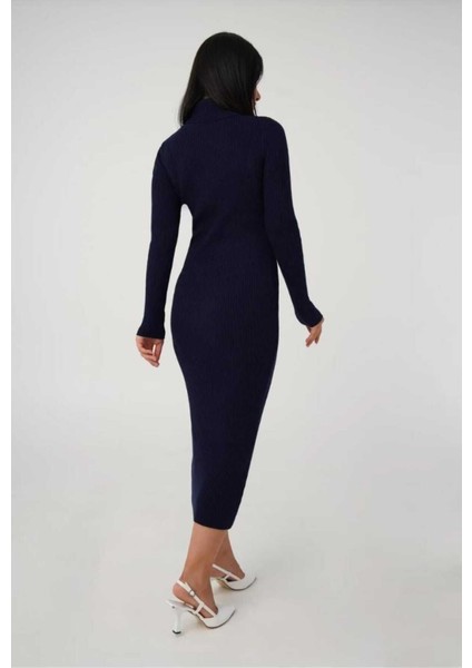 Midi Boy Balıkçı Yaka Kaşkorse Elbise Türkiye’de Ilk Defa Burada