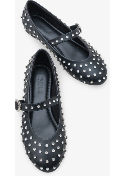 Miora Kadın Tokalı Babet Siyah modelleri