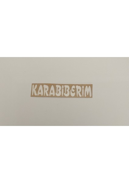 “karabiberim” Yapışkanlı Araç Sticker Yazı-Araç Arkası Yazı-Oto Cam Etiket Sticker Yazı