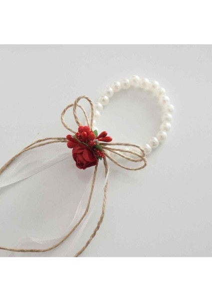 Kına Gecesi Nedime Bilekliği 10 Adet Kına Malzemeleri Kırmızı NOCOLOR-90DADBC6