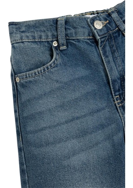 Kız Çocuk Wide Baggy Fit Geniş Paça Jean Pantolon modelleri