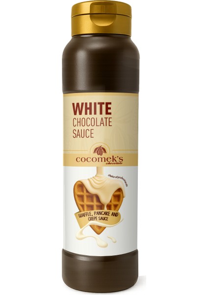 Beyaz Çikolatalı Waffle Krep Pankek Sosu 1 kg