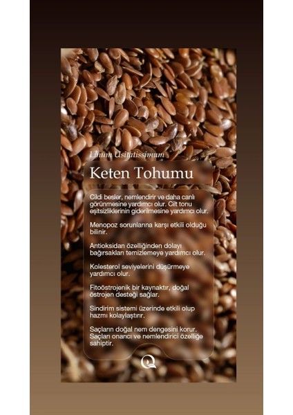 Keten Tohumu 250 gr