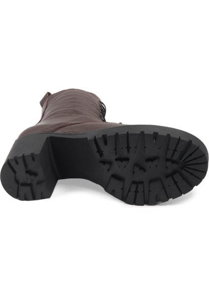 Kahverengi Casual Deri Kadın Bot fırsatları